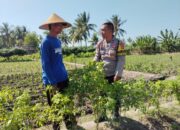 Bhabinkamtibmas Desa Pringgabaya Sambangi Petani Subak Rarung, Sampaikan Himbauan Kamtibmas dan Antisipasi Karhutla