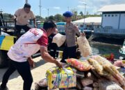 SAT POLAIRUD POLRES DOMPU HADIR DI TENGAH MASYARAKAT, BERIKAN IMBAUAN KESELAMATAN KEPADA NELAYAN DAN PENGAMANAN PELABUHAN CALABAI