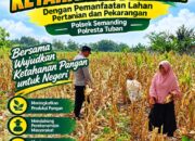 Polri Dukung Astacita, Polsek Semanding Polresta Tuban Turun Cek Tanaman jagung milik Warga di Desa Tegalagung