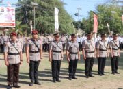 Pimpin Upacara Sertijab 2 Kasat dan Sejumlah PJU, ini Pesan Kapolres Bima AKBP Muhammad Anton Bhayangkara Gaisar S.I K.M.H.