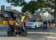 Personel BKO Polda NTB Bersama Sat Samapta Polres Bima Kota Laksanakan Gatur Pagi