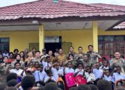 SATGAS DAMAI CARTENZ GELAR BAKSOS DI SD INPRES KENYAM, BANGUN KEDEKATAN DENGAN MASYARAKAT NDUGA