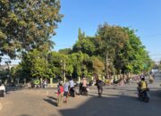 Satlantas Polres Dompu Amankan Car Free Day, Wujudkan Kamseltibcarlantas dan Tertib Berlalu Lintas