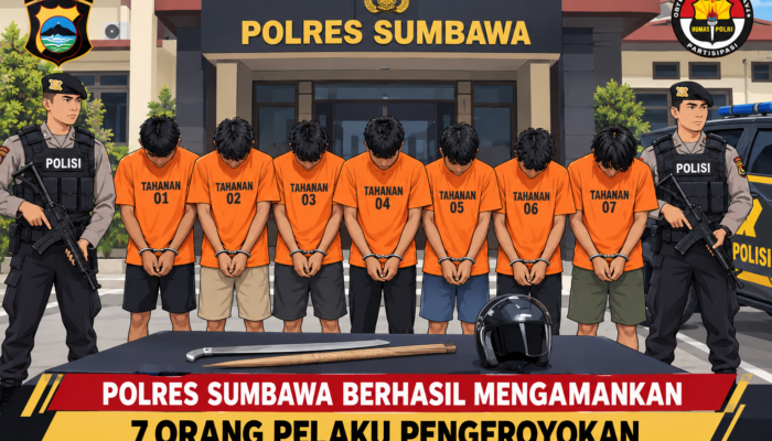 Gerak Cepat, URC Sat Reskrim Polres Sumbawa Bekuk 7 Pelaku Pengeroyokan di SPBU Kebayan