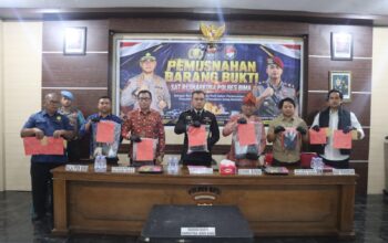 Polres Bima Musnahkan Sabu Hasil Lima Pengungkapan, Total 138,35 Gram