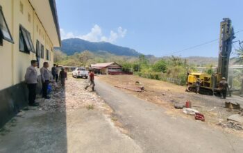 Dukung Program Presisi Polda NTB, Pengeboran Sumur Bor di Mapolsek Sekongkang