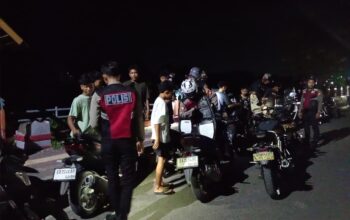Cegah Gangguan Kamtibmas dan Aksi 3C, Sat Samapta Polres Sumbawa Gelar Patroli KRYD Malam Minggu