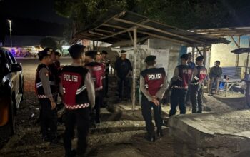 ‎ Patroli Dini Hari, Sat Samapta Polres Bima Kota Imbau Warga Jauhi Narkoba