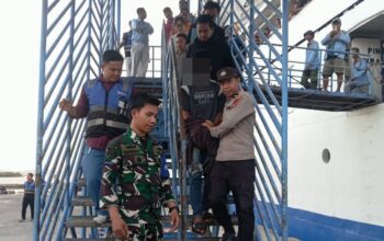 Polsek Kawasan Pelabuhan Laut Bima Amankan DPO Curanmor Polres Klungkung di KM Lawit