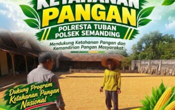 Polri Dukung Astacita, Polsek Semanding Polresta Tuban Turun Cek Tanaman jagung milik Warga di Desa Kowang