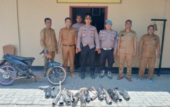 Tertibkan Kenyamanan Lingkungan, Polsek Moyo Hilir Bersama Pemkec Gelar Razia Knalpot Brong ke Sekolah-Sekolah