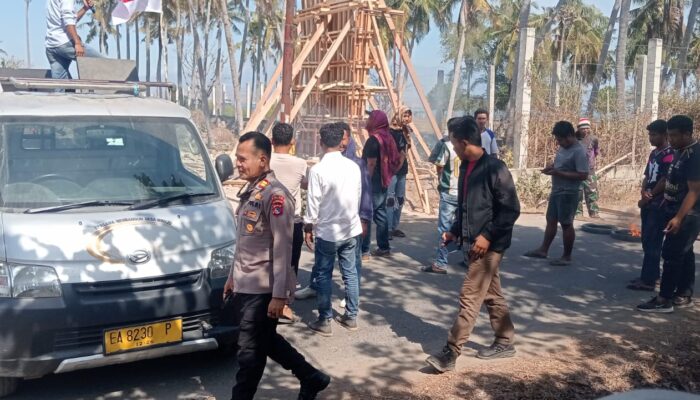Polsek Kilo Kawal Penyampaian Aspirasi Masyarakat di Proyek Pembangunan Pelabuhan Nusantara
