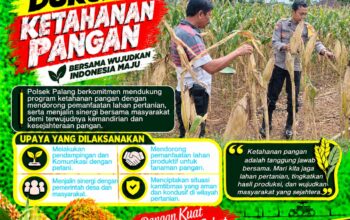 Dukung Astacita, Polsek Palang Polresta Tuban Pantau Langsung Lahan Jagung milik warga Desa Tegalbang