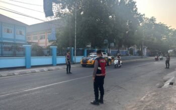 BKO Polda NTB Bersama Sat Samapta Polres Bima Kota Gelar Rawan Pagi, Lancarkan Arus Lalu Lintas