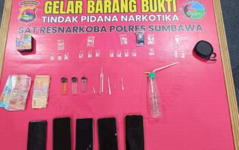 Kerap Edarkan Narkoba, Tim Opsnal Satresnarkoba Polres Sumbawa Amankan Dua Orang dan 13 Poket Sabu