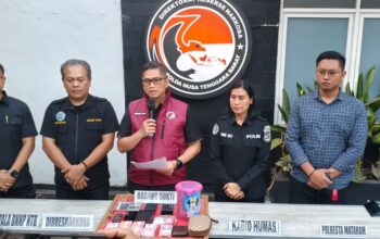 Operasi Gabungan Polda NTB Gerebek Dugaan Sarang Narkoba di Mataram, Sabu 51,58 Gram Disita