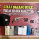 Gerbek Kampung Narkoba di Desa Cenggu Satresnarkoba Polres Bima Kabupaten Amankan 7 orang dan satu pucuk senpi serta 13 amunisi aktif
