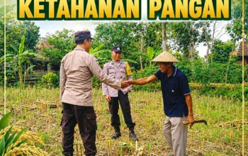 Unit Binmas Polsek Senori Polresta Tuban Polda Jatim Sosialisasikan Program Ketahanan Pangan Melalui Pemanfaatan Lahan Pekarangan