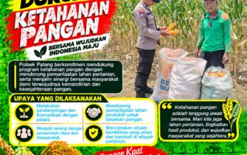 Dukung Astacita, Polsek Palang Polresta Tuban Pantau Langsung Lahan Jagung milik warga Desa Dawung