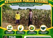 ANGGOTA POLSEK KEREK DAMPINGI PETANI, WUJUDKAN KETAHANAN PANGAN NASIONAL
