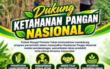 Polri Dukung Astacita, Polsek Rengel Polresta Tuban Turun Cek Tanaman Jagung Warga di Desa Rengel