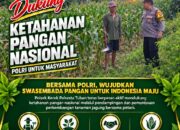 POLSEK KEREK POLRESTA TUBAN DUKUNG KETAHANAN PANGAN NASIONAL MELALUI PROGRAM ASTA CITA
