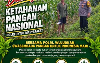 POLSEK KEREK POLRESTA TUBAN DUKUNG KETAHANAN PANGAN NASIONAL MELALUI PROGRAM ASTA CITA