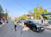 Satlantas Polres Dompu Gelar Strong Point Pagi, Wujudkan Kelancaran dan Keamanan Lalu Lintas