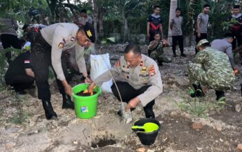 Dukung Program Green Policing Kapolri, Polres Bima Kota Tanam 250 Pohon Mahoni Secara Serentak