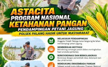 Dukung Astacita, Polsek Palang Polresta Tuban Pantau Langsung Lahan Jagung milik warga Desa Dawung