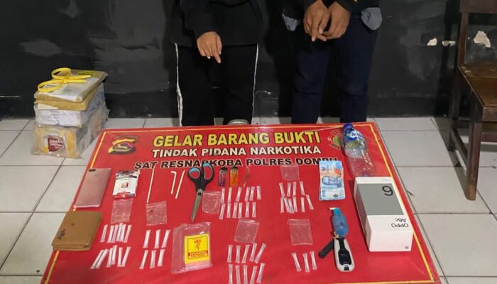 SATRESNARKOBA POLRES DOMPU UNGKAP KASUS NARKOTIKA, DUA TERDUGA PELAKU DIAMANKAN