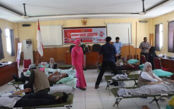 HUT Humas Polri ke-75, Polres Bima Kota Hadirkan Aksi Nyata melalui Donor Darah