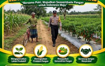 ANGGOTA POLSEK KEREK SAMBANG DIALOGIS DENGAN PETANI LOMBOK DI DESA BINAAN