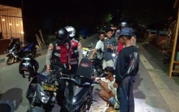 Cegah Tindak Kejahatan 3C dan Balap Lari/Liar, Sat Samapta Polres Sumbawa Gelar Patroli KRYD Malam Pekan di Sejumlah Titik Keramaian