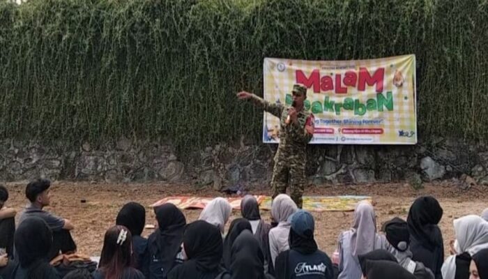 Babinsa Koramil Narmada Ajak Mahasiswa Unram Bijak Bermedia Sosial