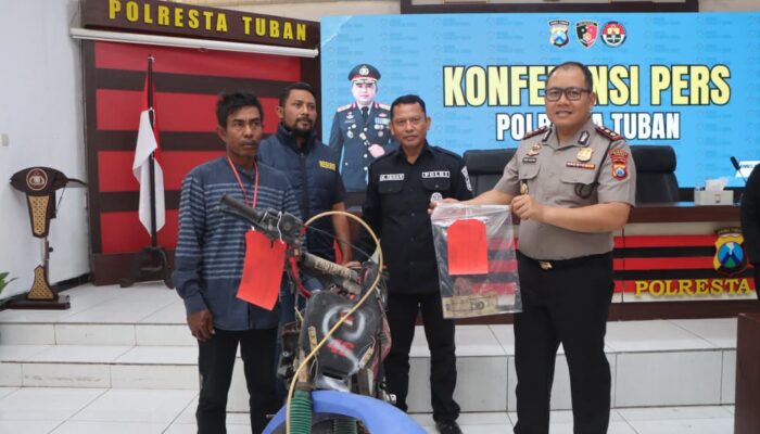 Polresta Tuban Kembalikan Motor Hasil Curanmor Langsung ke Pemiliknya