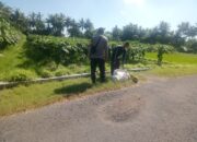 Bhabinkamtibmas Mamben Baru Sambangi Warga, Sampaikan Himbauan Karhutla dan Kamtibmas